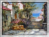 Alois Arnegger, Miasteczka, Fragment, Włoskiego