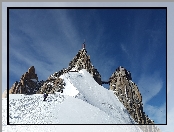 Alpiniści Francja, Francja, Góry Alpy, Szczyt Aiguille Du Midi, Chamonix Górna Stacja Kolejki