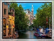Amsterdam, Miasto, Rzeka, Statek