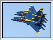 Boeing F/A 18-Hornet, Czterej, Wspaniali, Blue, Angels