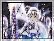 Anime, Katany, Dziewczyna, Oczy