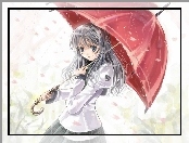 Dziewczyna, Anime, Parasolka