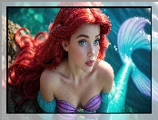 Ariel, Grafika, Film animowany, Mała syrenka