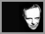 Anthony Hopkins, włosy, twarz, siwe