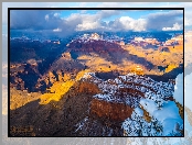 Park Narodowy Wielkiego Kanionu, Arizona, Stany Zjednoczone, Wielki Kanion Kolorado, Grand Canyon, Śnieg, Góry