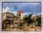 Armaty, Hiszpania, La Coruna, Miasto, Flaga