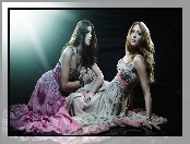 Sukienki, Ashley Greene, Rachelle Lefevre, Zwiewne, Pastelowe