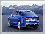 Niebieskie, Audi, RS7