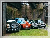 Audi, Jeep
, Hummer, Range Rover