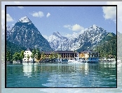 Austria, Jezioro, Góry, Hotel, Pertisau