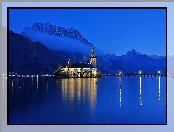 Austria, Kościół, Góry, Jezioro, Gmunden