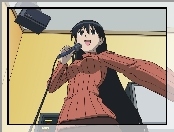 Azumanga Daioh, mikrofon, dziewczyna, głośnik