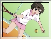 Azumanga Daioh, piłeczka, dziewczyna, tenis