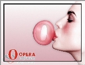 balon, Opera, kobieta, twarz, guma