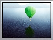 Zielony, Woda, Balon
