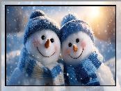 Bałwany, Szaliki, Czapki