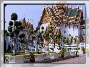 Bangkok, Drzewa, Pałac, Ozdobne