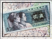 Chiński, Banknot, Mapa