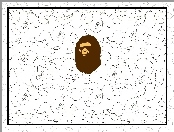 Bathing Ape, głowa, małpa