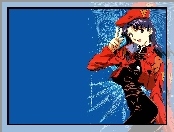 beret, kobieta, Neon Genesis Evangelion