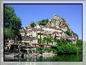 Beynac, Woda, Francja, Architektura