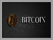 Bitcoin, Ciemne tło, Kryptowaluta, Logo