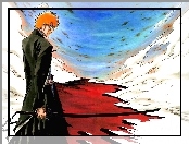 chmury, miecz, Bleach, facet