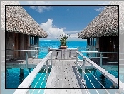 Błękitna, Na, Domy, Tahiti, Palach, Laguna