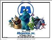 bohaterowie, Potwory i spółka, Monsters Inc