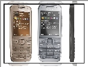 Nokia E52, Srebrna, Czarna, Szara, Bok