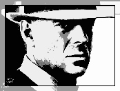 Bruce Willis, niewyrażny, portret