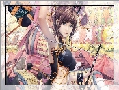 Dziewczyna, Brunetka, Anime