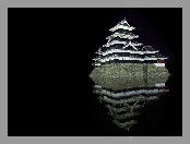 Budowla, Matsumoto Castle, Nocą, Japonia, Symboliczna