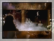dym, Emmy Rossum, Gerard Butler, Phantom Of The Opera, kwiaty