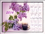 Bzy, Kalendarz 2014, Filiżanka, Kawy