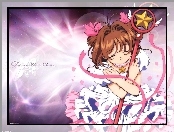 Cardcaptor Sakura, różdżka, dziewczyna, napisy