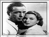 Casablanca, przytuleni, Ingrid Bergman, Humphrey Bogart