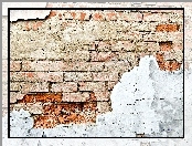 Ściana, Apple, Cegły, Logo