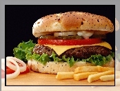 Cheesburger, Frytki
