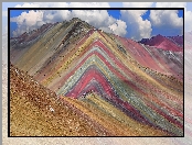 Niebo, Peru, Montana de Siete Colores, Chmury, Góra Vinicunca, Region Cuzco