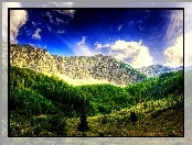 Góry, Chmury, Drzewa