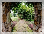 Park, Chodnik, Brama