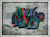 Graffiti, Ściana, Napis