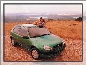 Zielony, Citroen Saxo