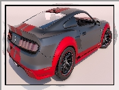 Czarno-czerwony, Ford Mustang GT 500