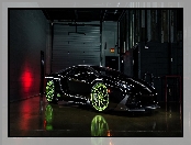 Czarny, Aventador, Lamborghini, 
, LP700-4, Garaż