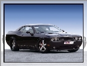 Czarny, Dodge Challenger, Maska