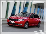 Czerwona, Skoda Rapid Spaceback, 2013