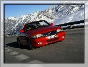 Czerwony, Cabrio, Saab 9-3