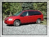 Czerwony, Dodge Caravan, Van